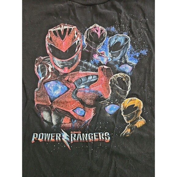 Lot Of 2 Power Rangers Shirts Size 7 Boys Saban - Picture 6 of 8